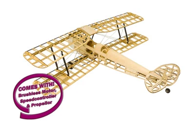 Tiger Moth 1.0M Wingspan DW Balsa Aircraft Kit (Inc 920kv Motor, 20a ESC & Prop) - Image 1 of 4
