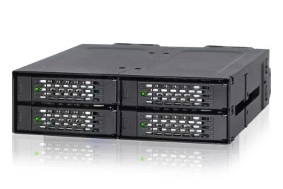 ICY DOCK MB699VP-B V3 4 Bay 2.5" NVMe U.3 SSD PCIe 4.0 Mobile Rack - Image 1 of 4