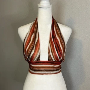 Princess Polly Lucy Halter Top Metallic Thread Multi Size 4 NWT - Picture 1 of 10