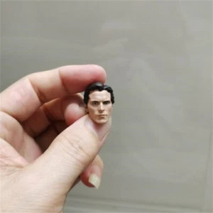 Painted 1/12 Scale Batman The Christian Bale Wayne Head Sculpt Fit 6" SHF Figure - Picture 1 of 3