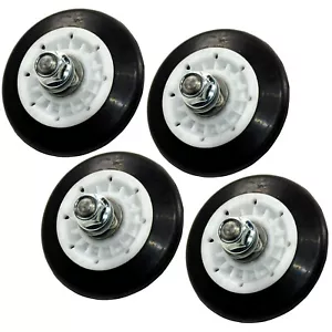 4-Pack Drum Support Roller for LG DLE DLEX DLG DLGX DLGY Series Dryers - Picture 1 of 6