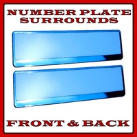 2x Delux CROMATO AUTO PERSONALIZZATA TARGA titolare di licenza VOLVO S60