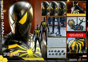 HOT TOYS VGM45 MARVEL'S SPIDER-MAN ANTI-OCK SUIT DELUXE VER 1/6 FIGURE - Picture 1 of 12