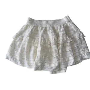 Aerie Minirock Häkelspitze weiß Medium Frühling Sommer - Bild 1 von 4