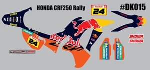 DK015 MX DIRT BIKE GRAPHICS DECALS STICKERS FOR HONDA CRF250 RALLY 2017-2020 - Picture 1 of 1