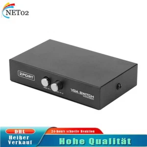 Für Computer PC Laptop Desktop Monitor VGA Switch Box 2 in 1 Out VGA Switcher DE - Bild 1 von 5