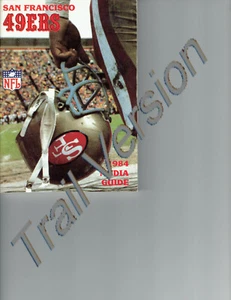 SAN FRANCISCO 49ERS 1984 MEDIA GUIDE - Bild 1 von 3