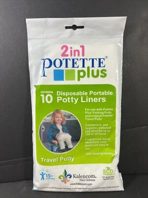  2 in 1 Potette Plus Disposable Portable Potty Liners, 10 Ct. Travel Toilet - Image 1 of 3