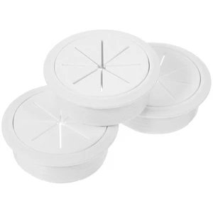 3 Pcs Couvercle de Trou de Câblage Bureau pour Câbles Boîte de Jonction Oeillets Fil Rond - Photo 1/12