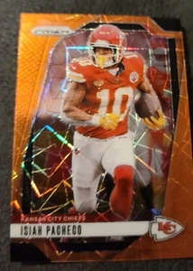 Panini Prizm 2024 - Isiah Pacheco #139 Orange Ice Prizm - Imagen 1 de 4