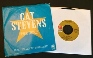Cat Stevens, A&M Records, 1972, PS, "The Hurt/Silent Sunrise" VG - Picture 1 of 5