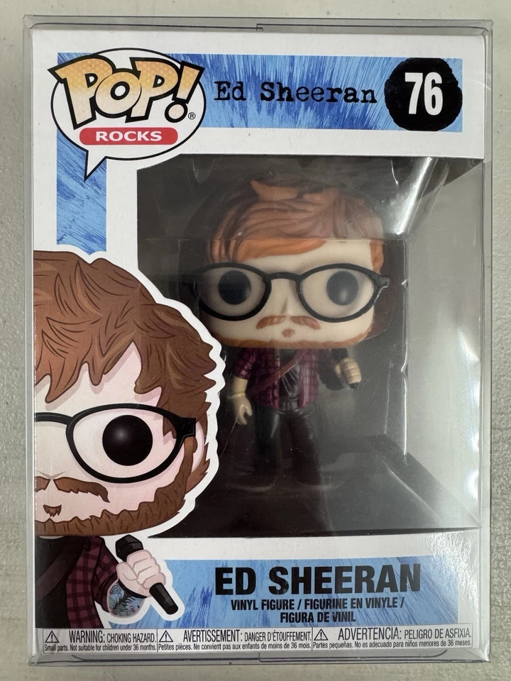Ed Sheeran 76 ~ Vinilo Funko Pop ~ Rocas / Música ~ CASI COMO NUEVO + PROTECTOR GRATUITO Foto 1 de 4