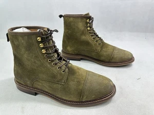 Shoe The Bear Herren Curtis gewachstes Wildleder Schnürschuhe khaki grün 10 US 43 EU EU - Bild 1 von 5