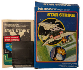 Star Strike Intellivision Video Game Cartridge 1981 Complete CIB Box Tested Fast