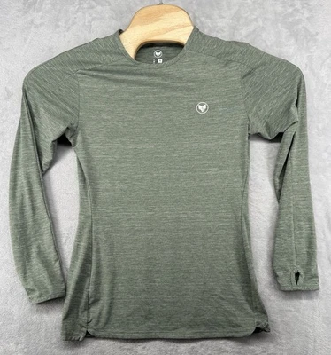 Camiseta Top Alpha Forward AFWD Verde Manga Larga Para Mujer Talla Pequeña S Foto 1 de 4