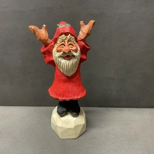 Statuina vintage Babbo Natale David Frykman collezione Oh The Joy alta 7,5" - Foto 1 di 5