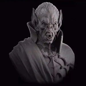 1/10 BUST Resin Model Kit Vampire Dracula Monster Unpainted - Picture 1 of 3