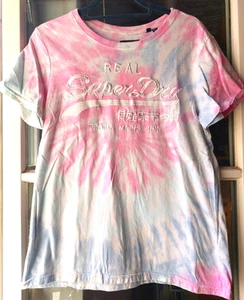 SUPER DRY Shirt Damen Gr.40 42 Batik Cotton neuwertig - Bild 1 von 3