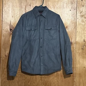 Retro Rifle graue Expedition Wildlederjacke Gr. XS kariertes Futter - Bild 1 von 20