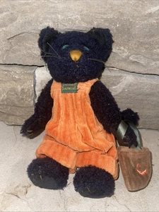 Boyd’s Bears Sabrina P Catterwall Halloween gatto nero 8” vintage con etichette - Foto 1 di 10