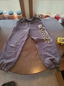 NFL Team Apparel Pittsburgh Steelers Youth Size L 10/12 Sweatpants S000085 - Picture 1 of 4