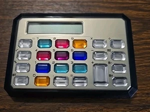 Vintage Jewel Handheld Electronic Calculator Gems 1980s Retro 80s Working - Picture 1 of 9