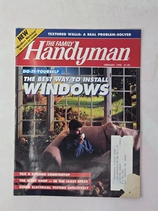 Family Handyman Magazine February 1990 – DIY Window Installation, Kitchen Tile - Bild 1 von 1