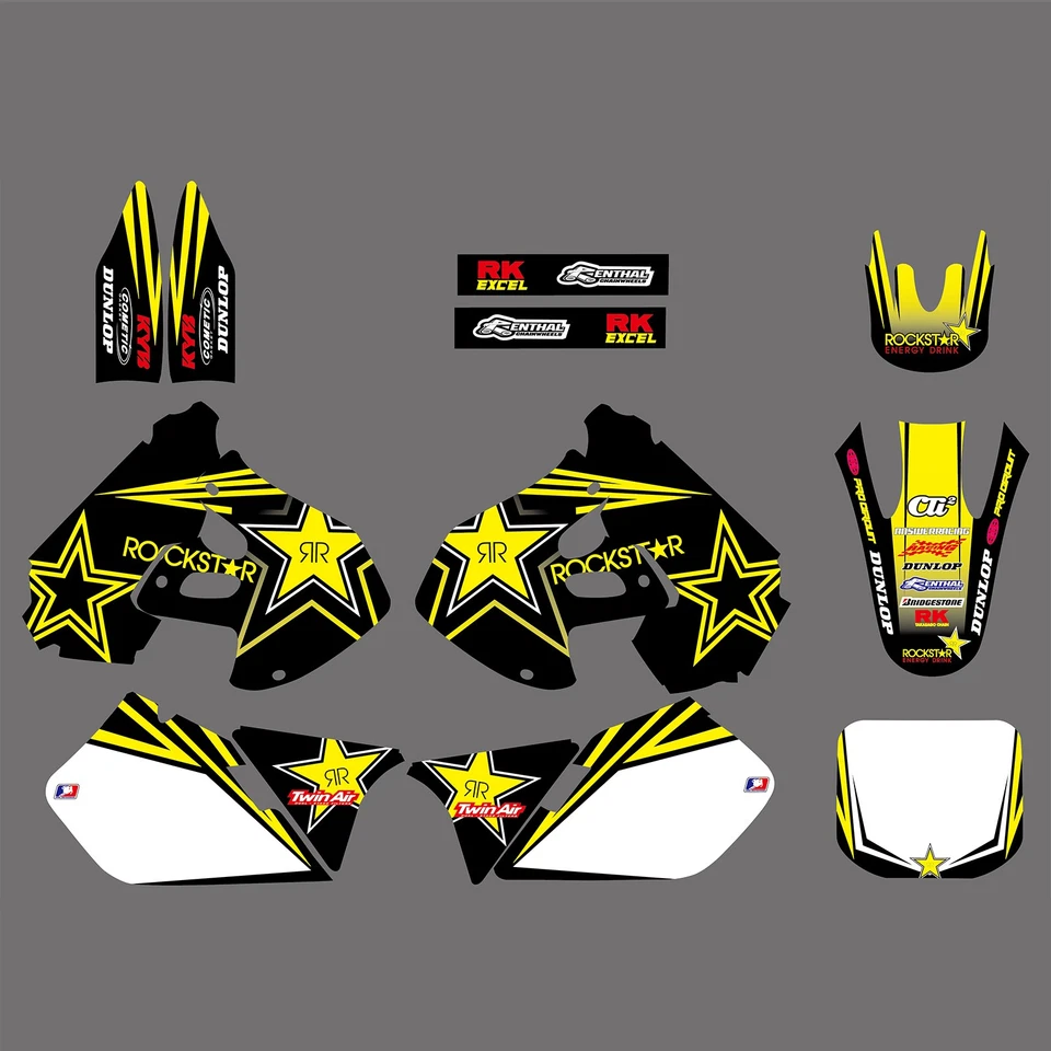 Kit de gráficos MX calcomanías adhesivas para Suzuki RM125 RM250 1999-2000 Foto 1 de 1
