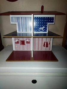 Casa delle Bambole Vintage Modulare Legno Tetto Rosso / Anni 70 / Negozi Qualità Facile Forte - Foto 1 di 11