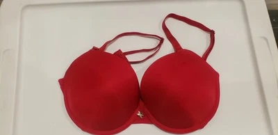 Red Frederick's of Hollywood Bra 34D Push Up Removable Pads - Image 1 of 4
