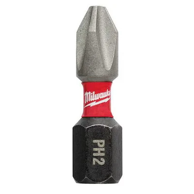 Herramienta Milwaukee 48-32-4604 1 pulgada Broca de inserción de impacto Phillips Nº 2 de onda de choque Foto 1 de 4
