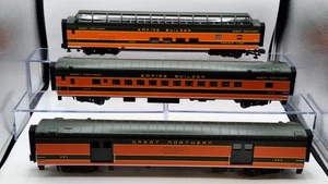 MTH Spur O Premier Great Northern Empire Builder 3 Personenwagen Set, unbespielt - Bild 1 von 36