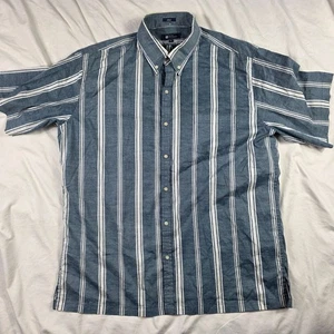 Reyn Spooner Classic Mens Size XL Blue White Striped Button Up Shirt Casual - Picture 1 of 9
