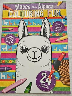 Macca The Alpaca Colouring Fun Book  Matt Cosgrove - image 1 of 4