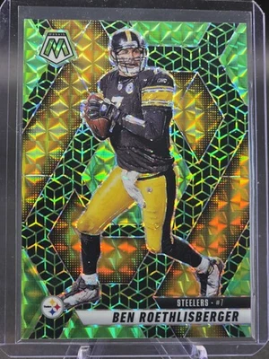 Panini Mosaic Green Spectris 2025 Ben Roethlisberger/13 - Steeler Hof and Champ Foto 1 de 4
