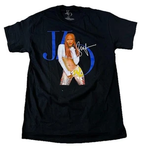 Camiseta Jennifer Lopez JLO S/M Negra Gráfica 100% Algodón Firma Camiseta Música - Imagen 1 de 6