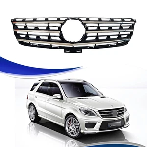 ABS Front Grille Fits for Mercedes Benz ML W166 ML300 ML350 2013-2015 OE Style - Picture 1 of 5