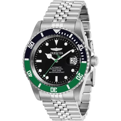 Orologio Automatico Uomo INVICTA PRO DIVER 29177 Acciaio Nero Verde Sub 200mt - Immagine 1 di 4