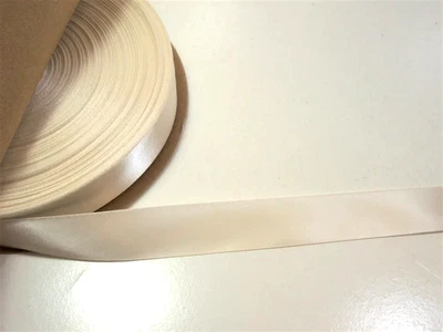 Ivory Single-Face Satin Ribbon 7/8 inch wide x 10 yards Schiff Polyester B18 - Image 1 of 4