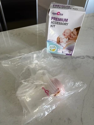 CAJA DAÑADA Spectra Extractor de leche Kit de accesorios premium 24 mm Brida de pecho sellada Foto 1 de 3
