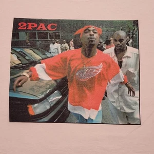 D's Tees VINTAGE 2-PAC WEAR A RED WINGS JERSEY ORIGINAL 90er T-Shirt GR: 2XL - Bild 1 von 8