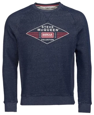 Sudadera Barbour International SMQ Aplicación Azul Marino Foto 1 de 2