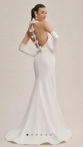 NWT VIKTOR & ROLF FOR BHLDN MAISIE HIGH-NECK BOW-BACK WEDDING GOWN US4/UK8 $2000 - Picture 1 of 7