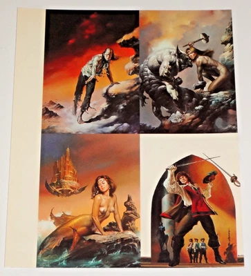 1994 БОРИС ВАЛЬЕХО ИСКУССТВА КОМИКСОВ ИЗОБРАЖЕНИЯ UNCUT ПРЕВЬЮ ПРОМО КАРТА ЛИСТ D-7 8 9 10 - Изображение 1 из 2