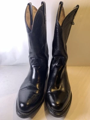 Double H USA 12" Work Western Boots Men's 11 EE Black Leather Oil Resistant - Image 1 of 4