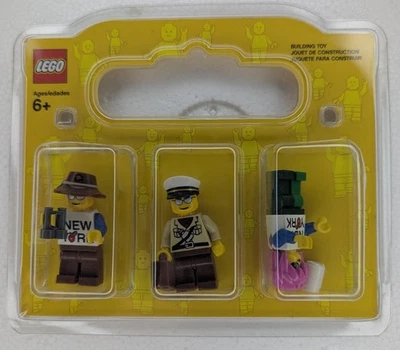 LEGO Minifigura Paquete de 3 852766 2009 Turista Cubo Sombrero Tren Conductor Maletín Foto 1 de 2