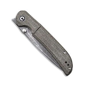 Civivi Coltelli Imperium Liner Lock C2107DS-3 Acciaio Damascato Verde Scuro Micarta - Foto 1 di 7