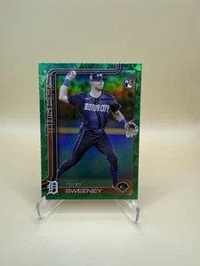 2025 Topps Series 1 Trey Sweeney Green Foil Palm Tree Rookie Card /99 - Bild 1 von 2