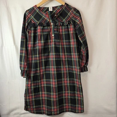 crewcuts girl's nightgown plaid black size 14 - Image 1 of 4