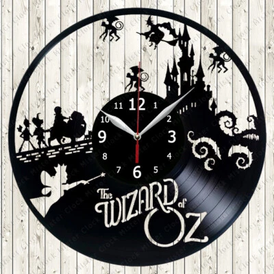 Reloj de pared disco vinilo The Wizart of Oz decoración hecho a mano 253 Foto 1 de 4